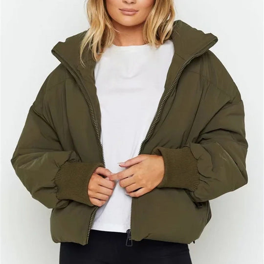 R&B | Kurze Pufferjacke mit Reißverschluss - Reißverschluss