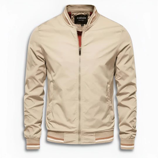 Herren Lässige Übergangsjacke mit Wasserabweisender Oberfläche & Stehkragen | R&B