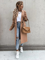 R&B | Langes Daunenjacke Eleganter Zeitloser Stil Ideal Für Den Winter