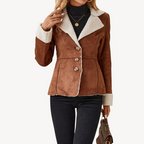 R&B | Damen Fleece-Futter Wildlederjacke