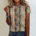 R&B | Casual Vintage Bedrucktes T-Shirt