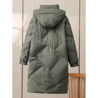 R&B | Stylische Graue Leichte Pufferjacke mit Umlegekragen für Frauen