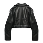 R&B | Slim-Fit-Lederjacke für Frauen