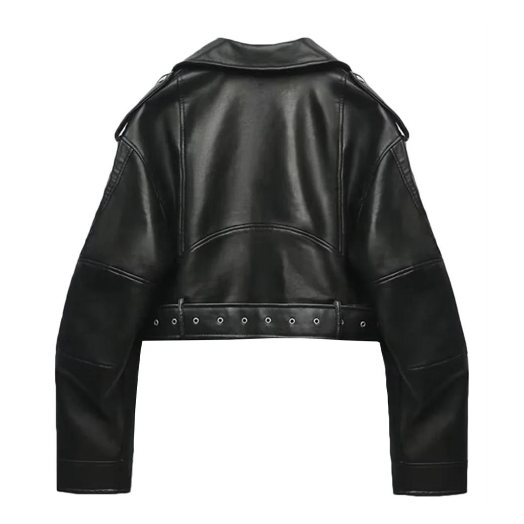 R&B | Slim-Fit-Lederjacke für Frauen
