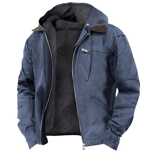 R&B | Warme Outdoor-Jacke mit Kapuze für Herren