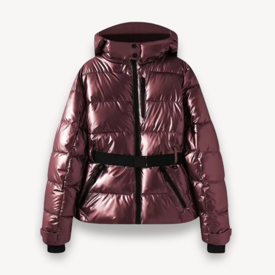 R&B | Damen Kapuzen Gürteltaschen Steppjacke