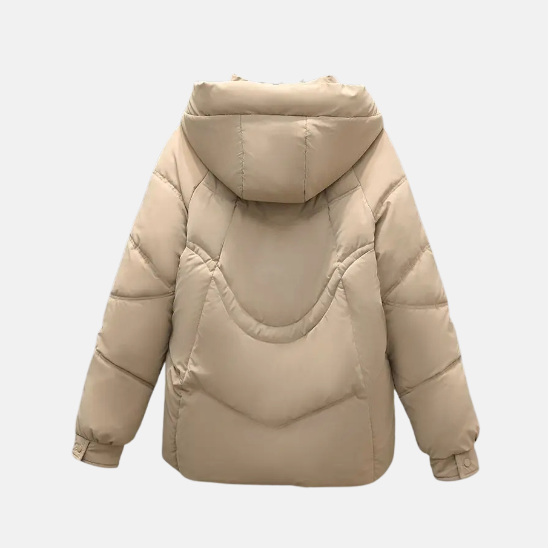 R&B | Kapuzen-Puffermantel | Gequiltete Relaxed Fit Jacke