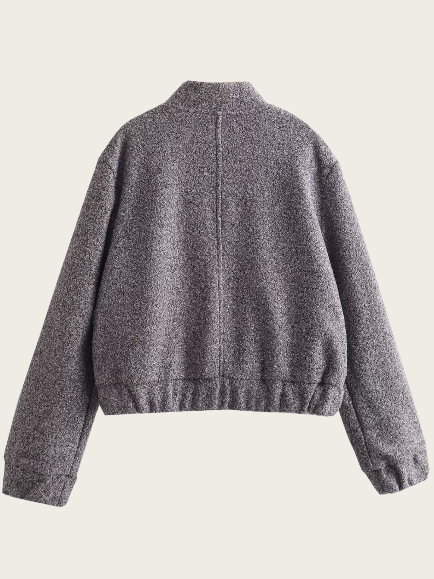 R&B | Kurze graue Wolljacke für Frauen Mauwi