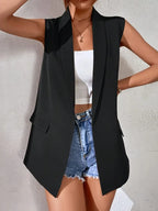 R&B | Eleganter Lockere Ärmelloser Blazer für Das Büro