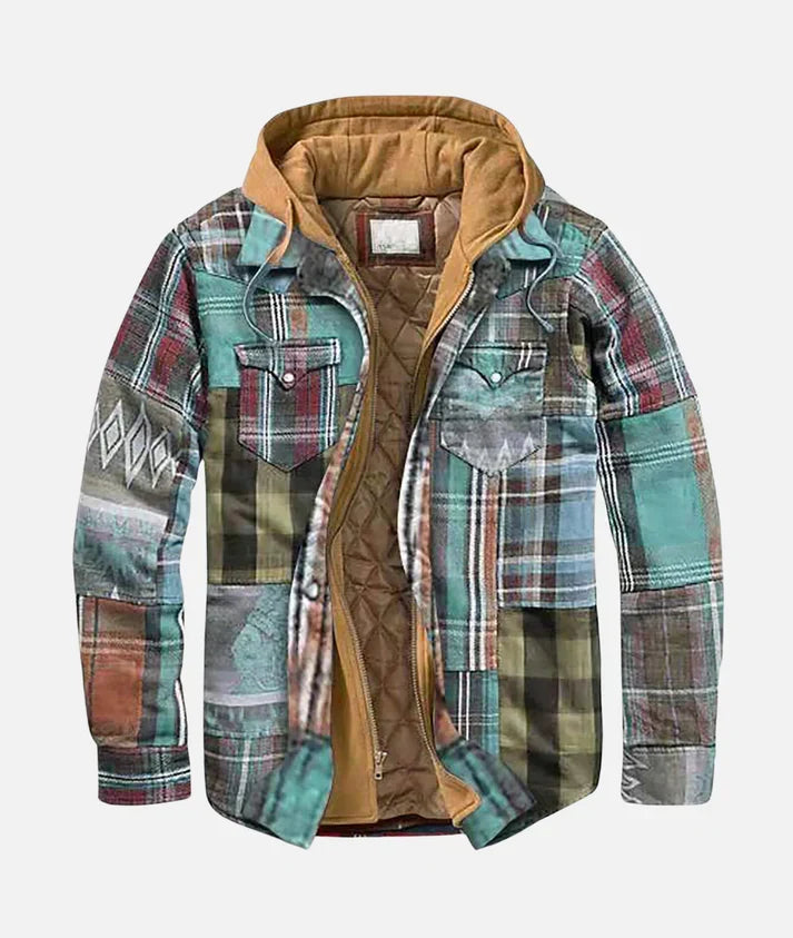 R&B | Gepunktete Jacke mit Kapuze