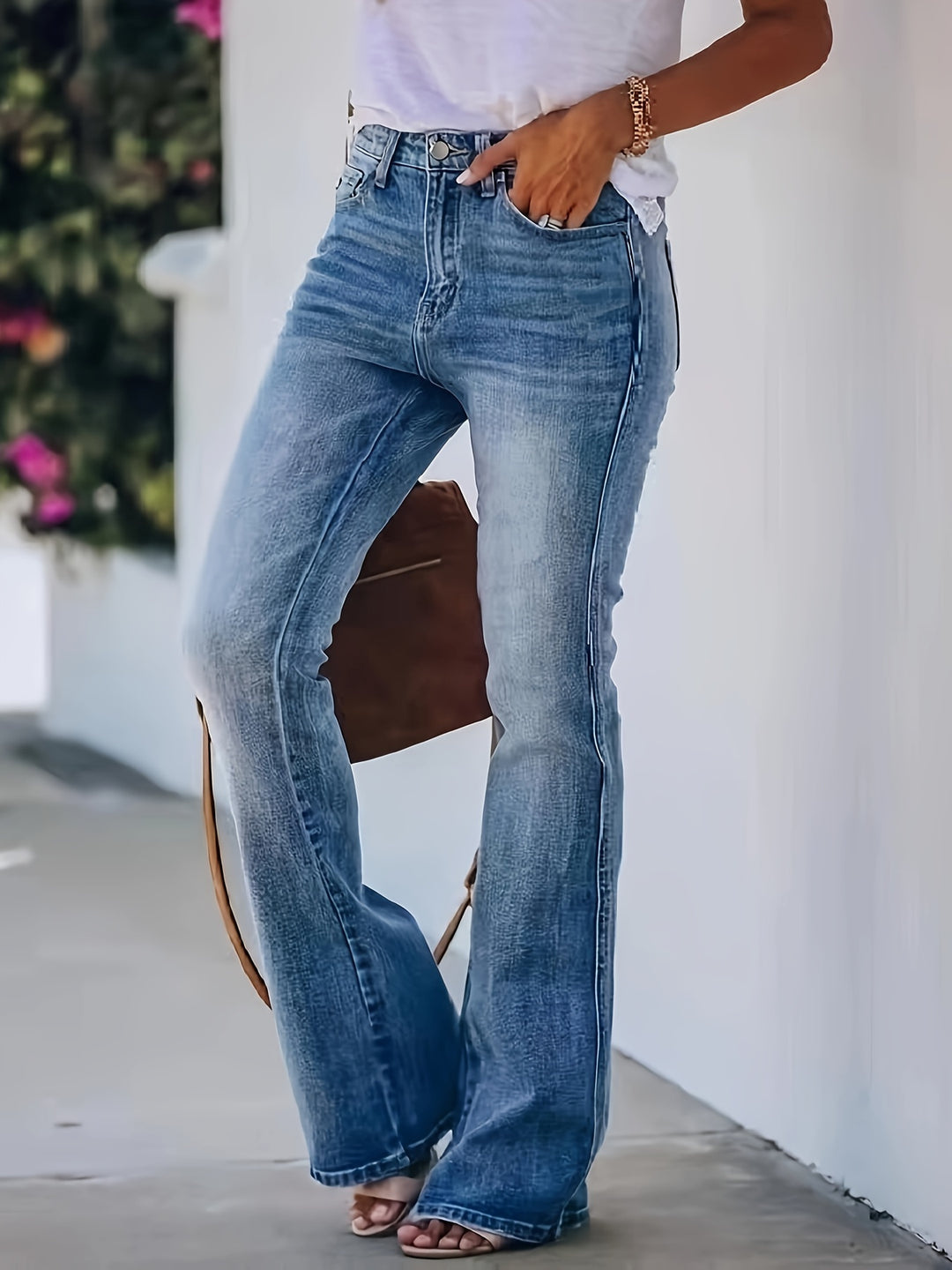 R&B | Damen High Waist Flared Jeans Jeans für Damen