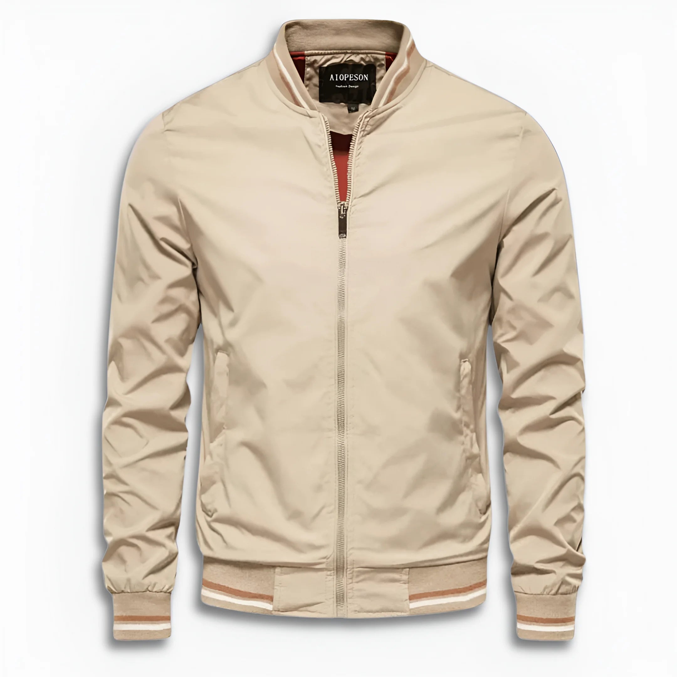 Herren Lässige Übergangsjacke mit Wasserabweisender Oberfläche & Stehkragen - R&B