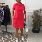 R&B | Kurzärmliges Freizeitkleid mit Kapuze