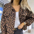 R&B | Leopardenmuster Denim Mantel
