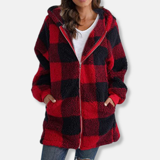 R&B | Hoodie Oversized Fit Weiches Strickmaterial Reißverschluss Längeres Modell Lässig
