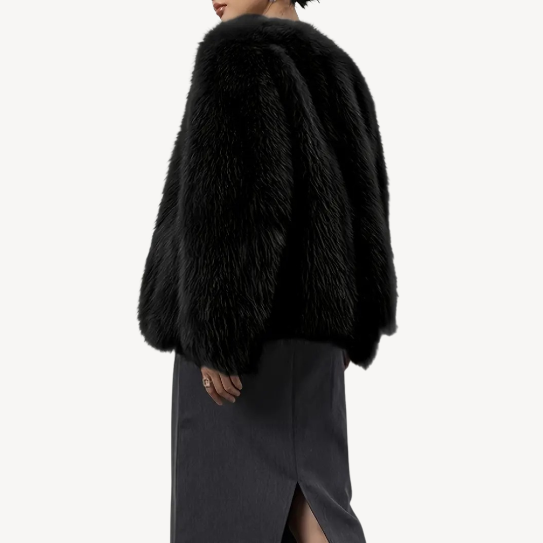 R&B | Damen Winterjacke Kunstpelz Mantel