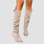 Kniehohe Wildleder-Stiefel R&B R&B