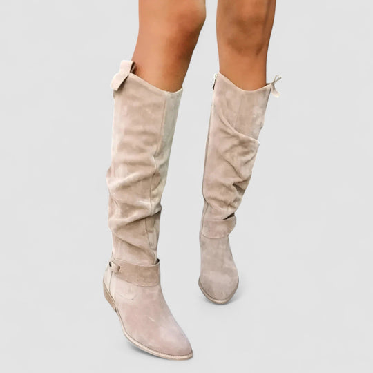 Kniehohe Wildleder-Stiefel R&B R&B