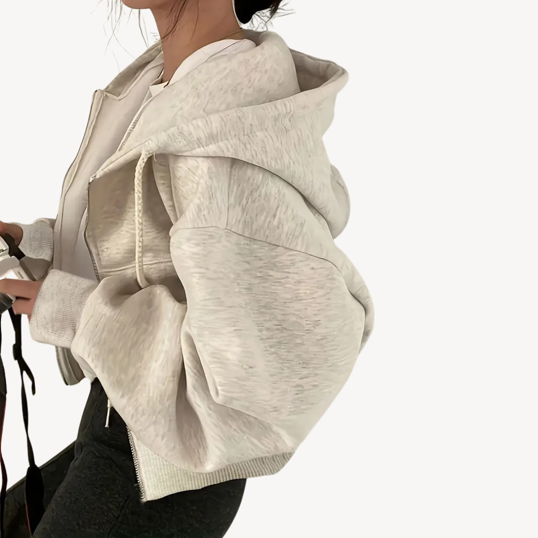 R&B | Damen Strukturiertes Sweatshirt Polyester
