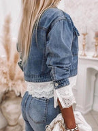 R&B | Blau Patchwork Denim Outerwear