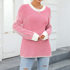 R&B | Gestreifter Strickpullover Mit Lässigem Schnitt
