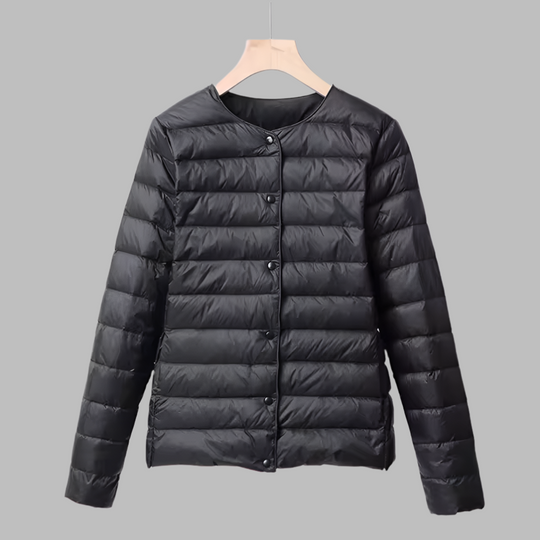 R&B | Tragbare Wattierte Jacke Ohne Kragen für Frühling und Winter