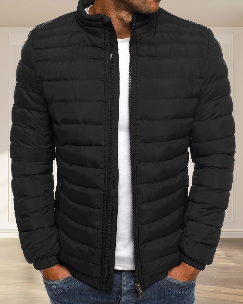 R&B | Einfarbige Jacke mit Stehkragen in verschiedenen Farben