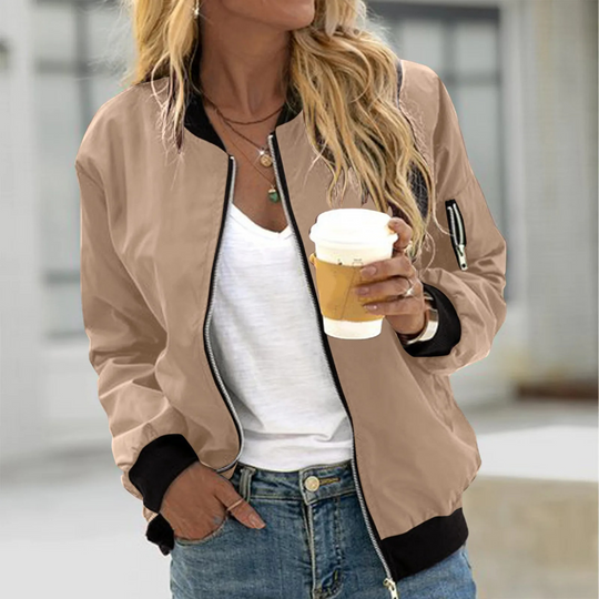 R&B | Bequeme Damen Bomberjacke mit Reißverschluss