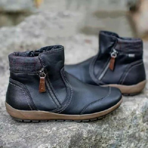 Rainguard Damen Wasserdichte Stiefelette Mit Reißverschluss Und Knöchelstütze, Schick R&B
