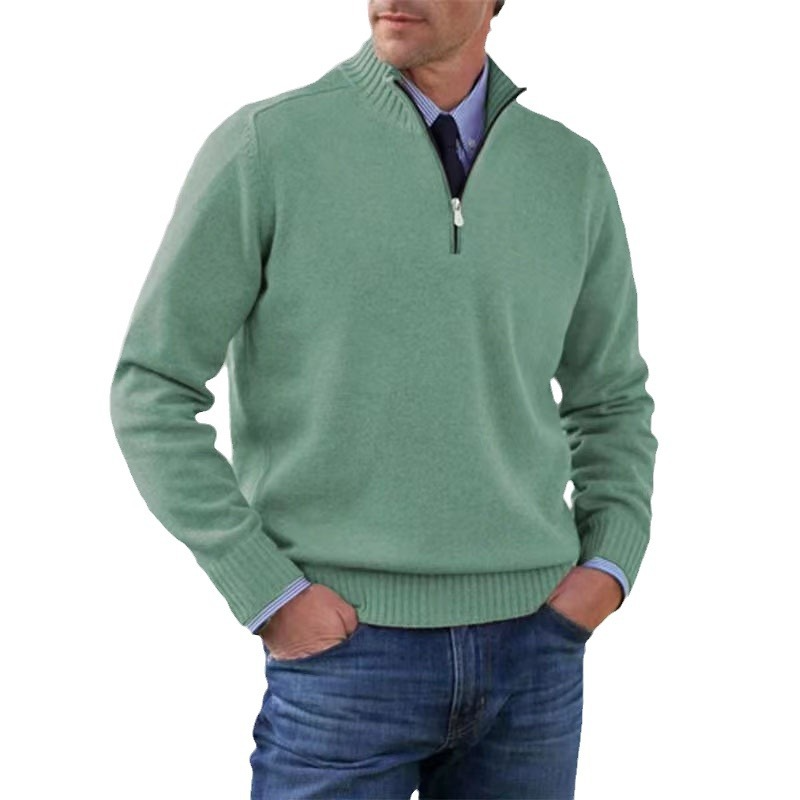R&B | Herrenpullover Mit Halbem Reißverschluss