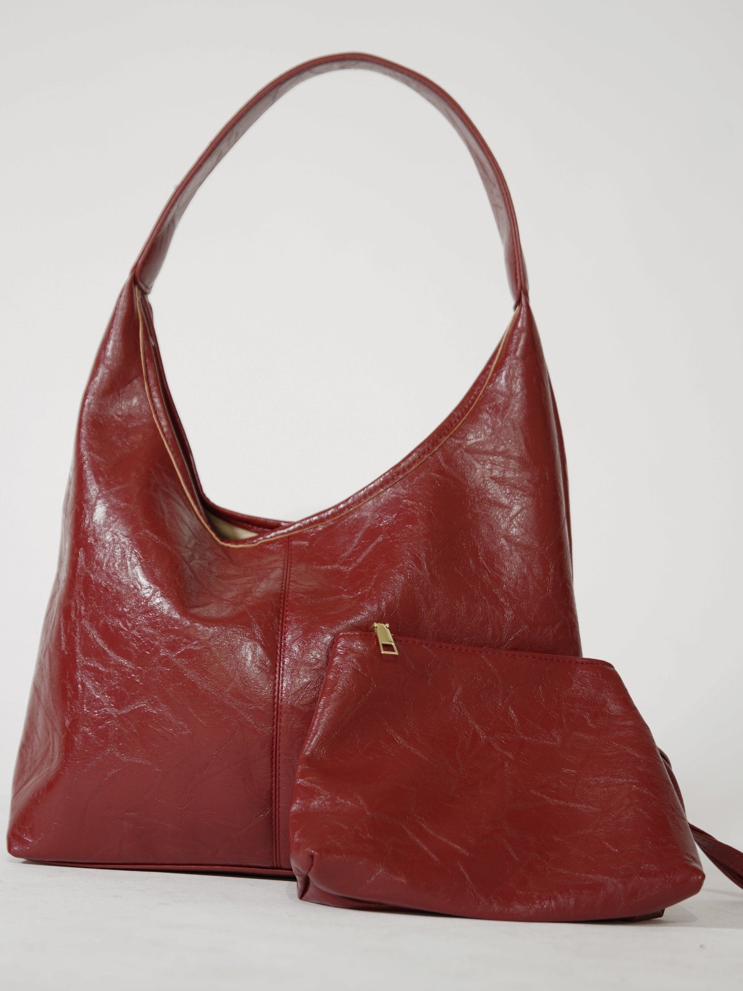 Distressed Vegan Leather Tote