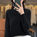 R&B | Sweatshirt - Weicher Strickpullover mit funkelnden Details