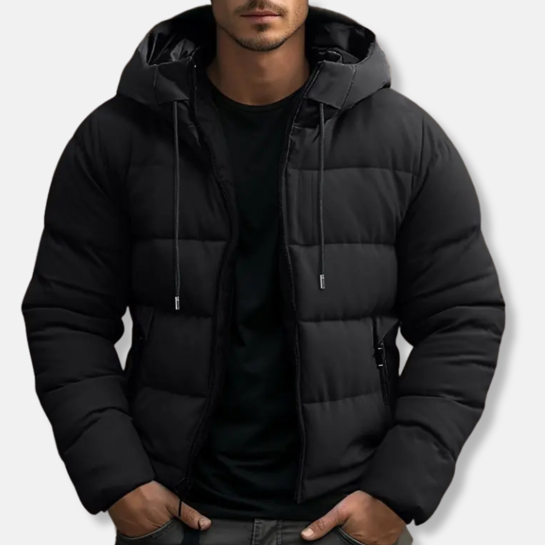 R&B | Kapuzenpufferjacke Gep Paddedte Jacke mit Reißverschluss