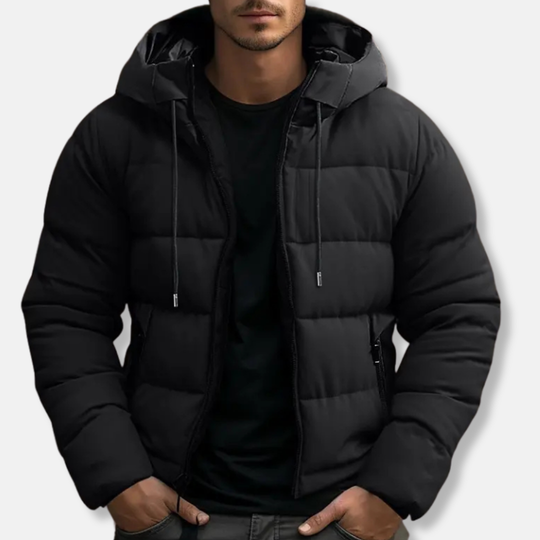 R&B | Kapuzenpufferjacke Gep Paddedte Jacke mit Reißverschluss