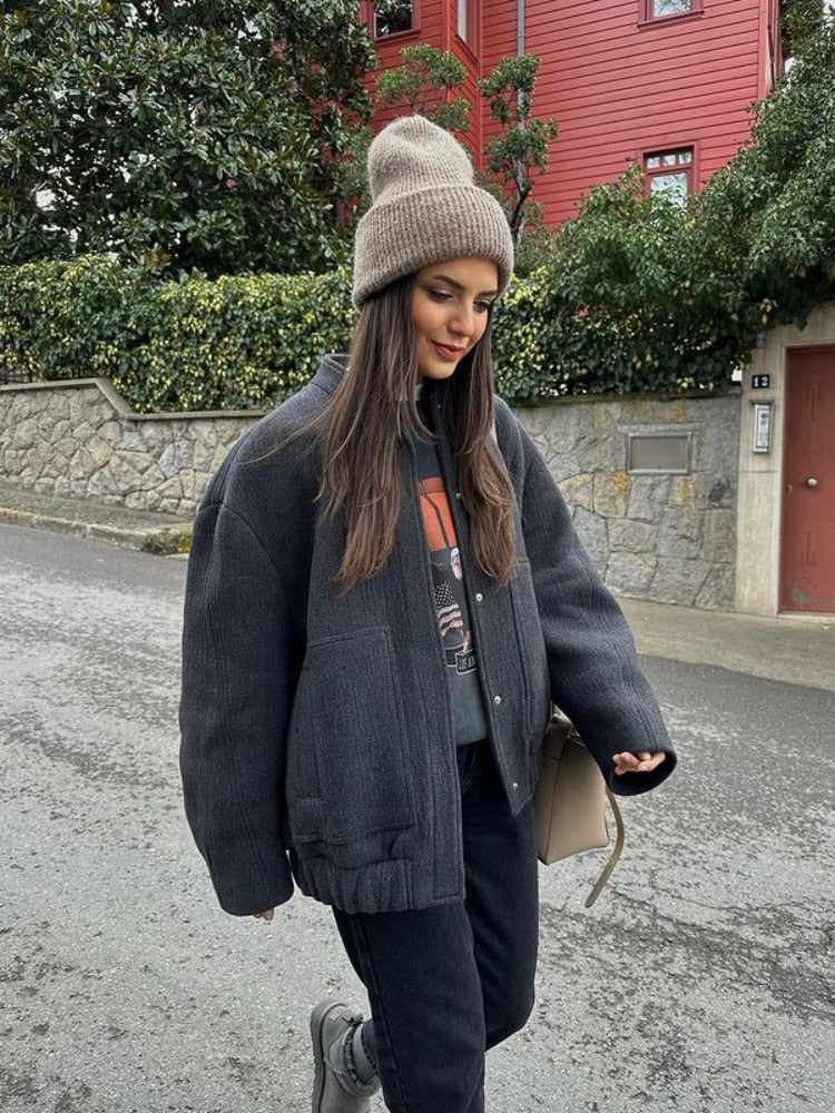 R&B | Kunstpelz-Fleece-Herbstjacke