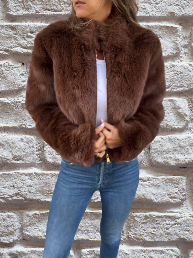 R&B | Luxus Damen-Felljacke