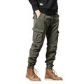 R&B | Winter Cargo-Hose für Männer mit Fleece-Futter - Slim Fit & elastischer Bund