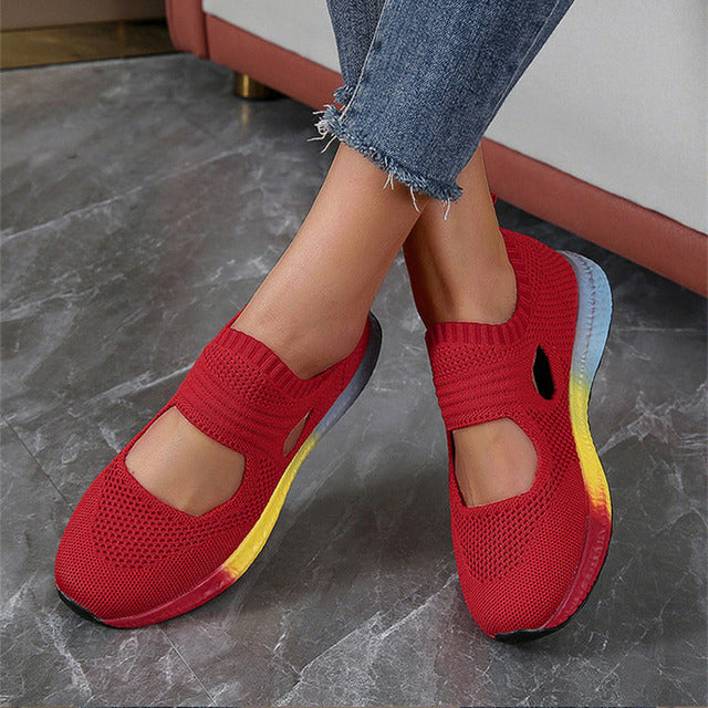 Mesh Cut-out Sneakers R&B