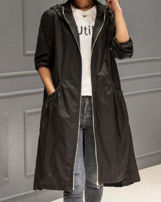 R&B | Langer Trenchcoat Mit