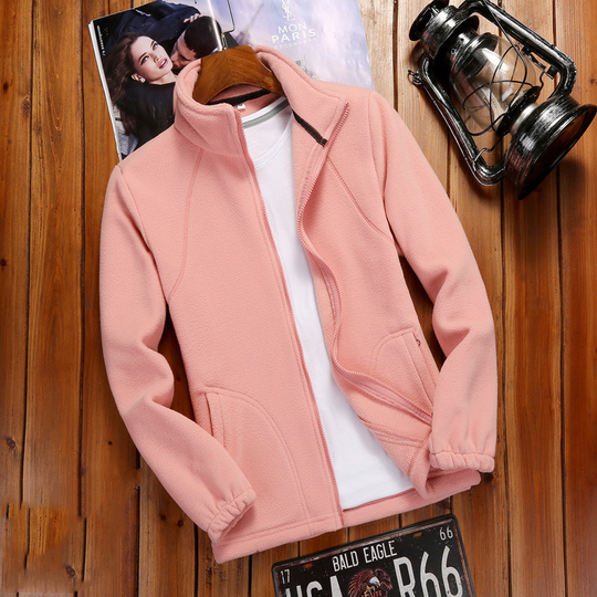 R&B | Fleecejacke Damen Reißverschluss-Fleece mit Stehkragen