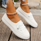 R&B | Damen Klassische Freizeit Sneaker Weiß