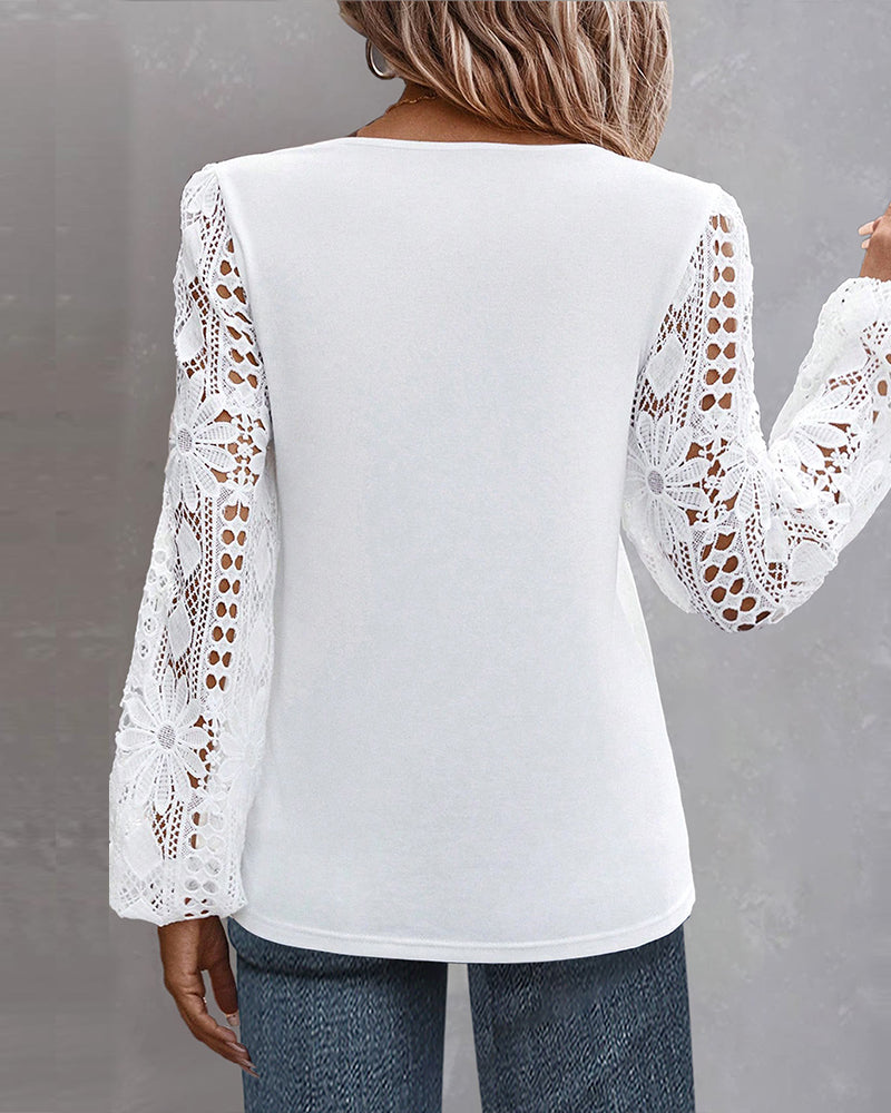 R&B | Bluse mit Spitze