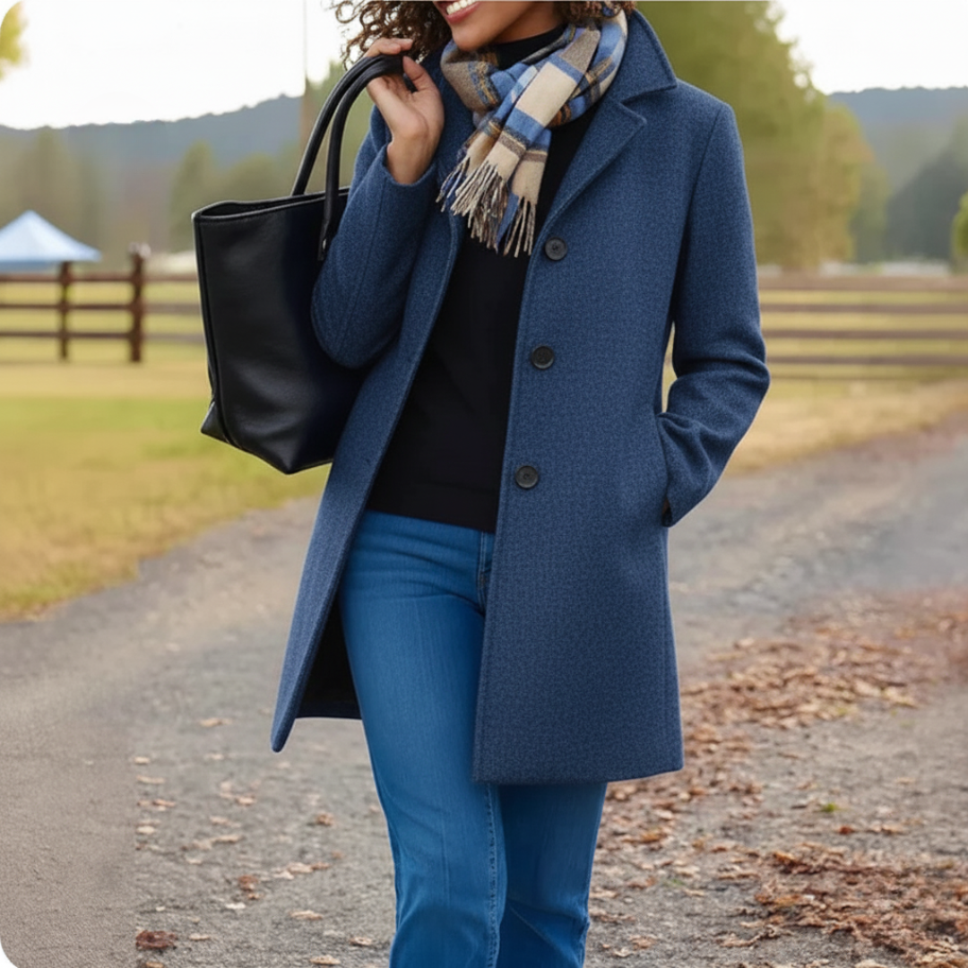 R&B | Klassische Mittelange Knopfjacke