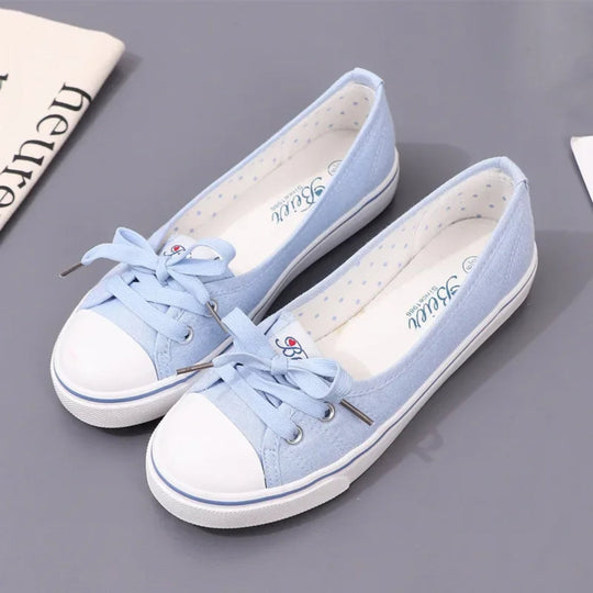 R&B | Rote Farbe Schleife Schnürsenkel Canvas Schuhe