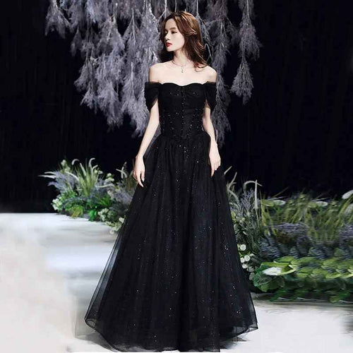 R&B | Damen Off-Shoulder Korsett Maxi Kleid Formal & Elegant