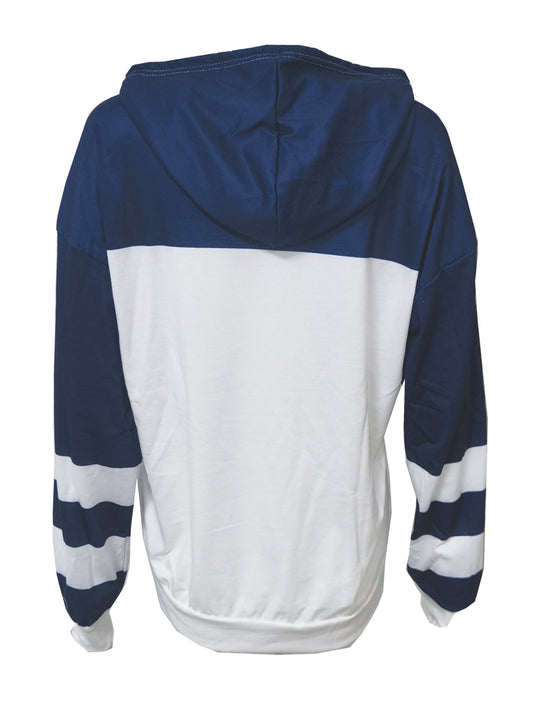 R&B | Colorblock-Hoodie mit Anker-Print
