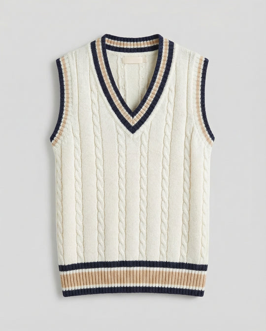 R&B | Ärmelloser Pullover Von Old Money