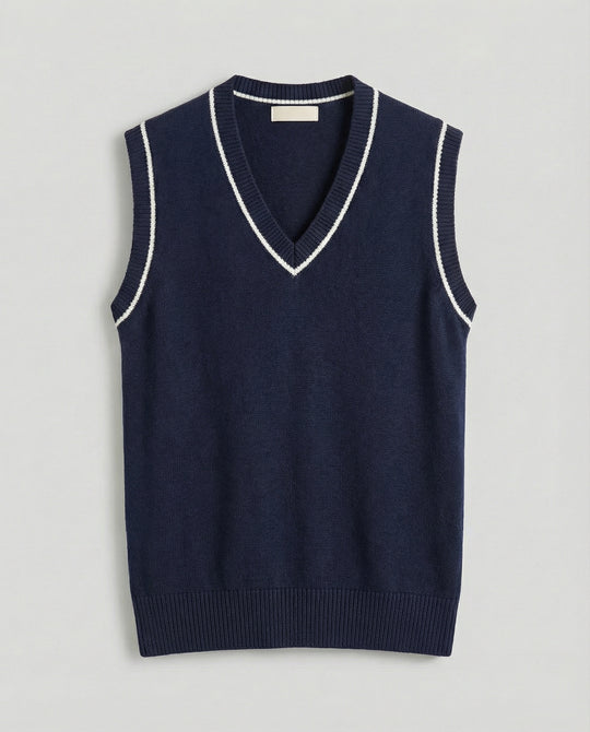 R&B | Ärmelloser Pullover Von Old Money