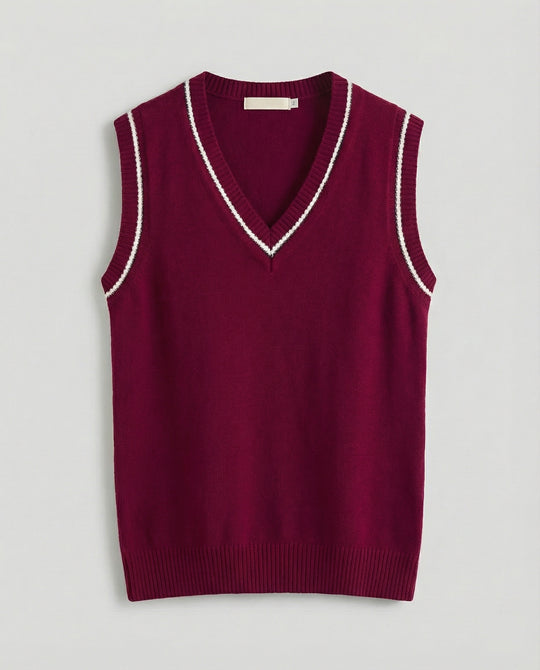 R&B | Ärmelloser Pullover Von Old Money