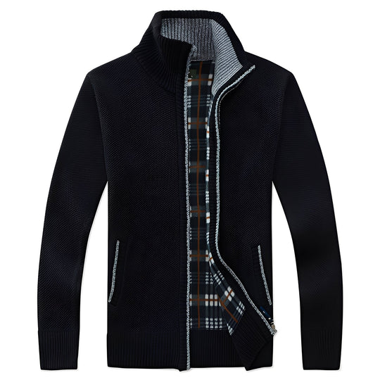 R&B | Klassischer Cardigan mit Futter für Männer